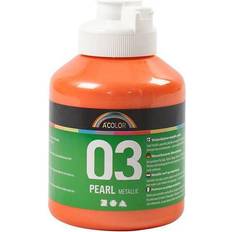 A color akrylmaling metallic A Color Acrylic Paint Pearl Metallic 03 Orange 500ml