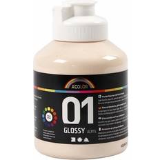 Acrylic Paint  Glossy 01 Ivory 500ml