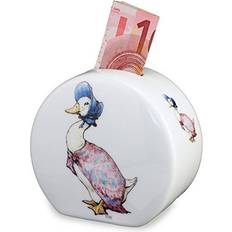 Beatrix Potter Jemima Puddle Duck Round Porcelain Money Box