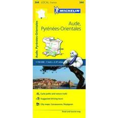 Aude, Pyrenees-Orientales - Michelin Local Map 344 (Michelin Local Maps) (Paperback, 2016)