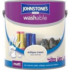 Johnstones Washable Matt Ceiling Paint, Wall Paint Cream 2.5L