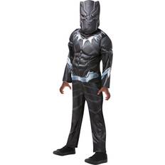 Black panther maskeraddräkt Maskerad Rubies Black Panther Deluxe Barn Maskeraddräkt