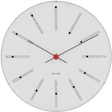 Glass Clocks Arne Jacobsen Bankers White Wall Clock 29cm
