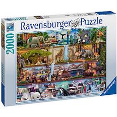 Jigsaw Puzzles Ravensburger Wild Kingdom Shelves 2000 Pieces