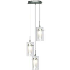 Searchlight Electric Duo Pendant Lamp 23cm