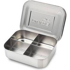 Silver Food Containers LunchBots Classic Quad Food Container 0.6L