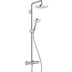 Hansgrohe Croma Select E Showerpipe 180 2jet (27257400) White, Chrome