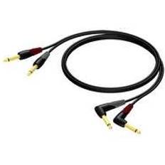 Procab Classic 2x6.3mm-2x6.3mm Angled 10m