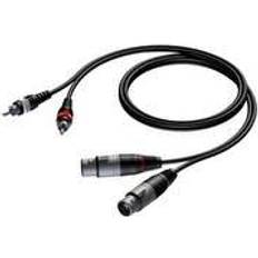 Procab Basic 2RCA-2XLR M-F 1.5m