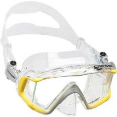 Groen Duikmaskers Cressi Liberty Triside Clear/Yellow Transparent UNI Diving Mask