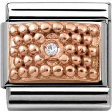 Nomination Pebbles Charm - Rose Gold/Silver/White