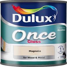 Dulux once gloss Dulux Once Gloss Metal Paint, Wood Paint Magnolia 0.75L