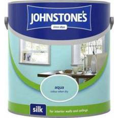 Johnstones Blue Paint Johnstones Silk Ceiling Paint, Wall Paint Aqua, Duck Egg 2.5L