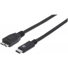 Manhattan SuperSpeed+ USB C-USB Micro-B 3.1 1m