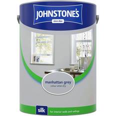 Johnstones Silk Ceiling Paint, Wall Paint Manhattan Grey 2.5L