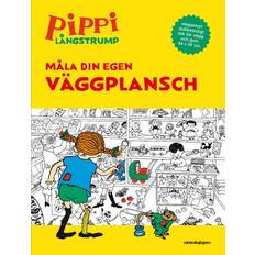 Harrastukset ja Käsityöt Kirjat Pippi målarbok. Måla din egen väggplansch (2018)