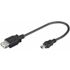 Usb a hun til usb b han Goobay USB A-USB Mini-B 2.0 0.2m