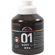 Acrylic Paint Glossy 01 Brown 500ml