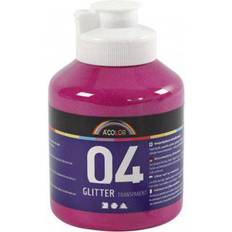 A Color Acrylic Paint Glitter Transparent 04 Pink 500ml