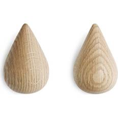 Normann Copenhagen Naturfarvet Tøjkroge Normann Copenhagen Dropit Large 2pcs Tøjkrog 2stk