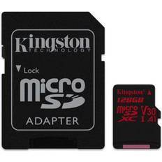 Kingston Canvas React microSDXC Class 10 UHS-I U3 V30 A1 100/80MB/s 128GB +Adapter