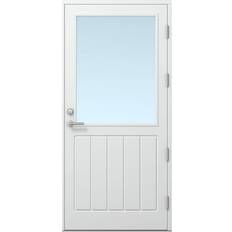 Aluminium - Röd Dörrar Kaski Sundborn 2 Ytterdörr Klarglas S 5040-Y80R V (90x210cm)