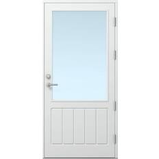 Aluminium - Röd Dörrar Kaski Sundborn 2 Ytterdörr Klarglas S 5040-Y80R V (100x200cm)
