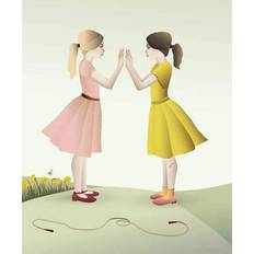 Vissevasse Hand Clapping Girls Plakat 30x40cm