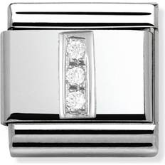 Nomination Composable Classic Link Letter I Charm - Silver/White