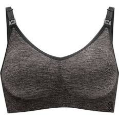 Bravado Body Silk Seamless Yoga Nursing Bra Charcoa Heather