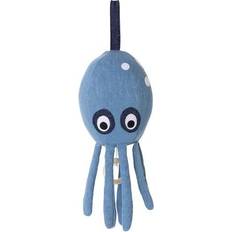 Ferm Living Mobile musical Octopus bleu