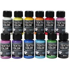 Gule Tekstilfarger Textile Solid Colours Opaque 12x50ml