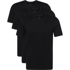 Hugo round t shirts HUGO BOSS Regular-Fit Bomuld T-shirts 3-pak - Sort