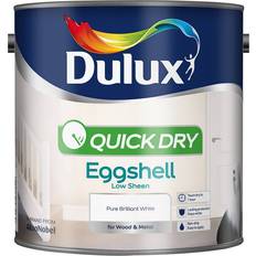 White Paint Dulux Quick Dry Eggshell Wood Paint, Metal Paint Brilliant White 2.5L