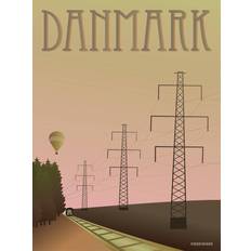 Vissevasse Danmark Masterne Plakat Plakat 15x21cm