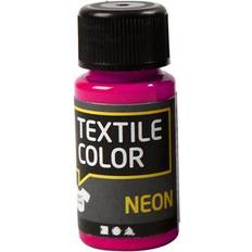 Pink Tekstilmaling Textile Color Paint Neon Pink 50ml