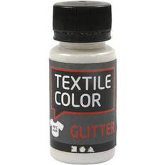 Transparent Textilfärg Textile Color Paint Glitter Transparent 50ml