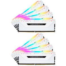 Corsair Vengeance RGB LED Pro White DDR4 3000MHz 8x8GB (CMW64GX4M8C3000C15W)