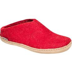 Glerups 42 Tossut Glerups Unisex Slip-on With Leather Sole Red