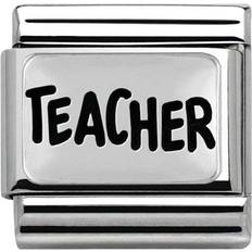 Nomination Composable Classic Link Teacher Charm - Silver/Black