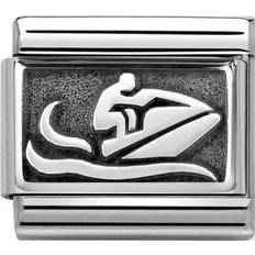 Grigio Ciondoli e Pendenti Nomination Composable Classic Jet Ski Link Charm - Silver/Grey