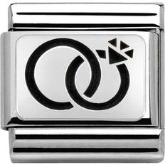 Nomination Composable Classic Link Wedding Rings Charm - Silver