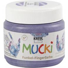 Lila Fingerfärger Kreul Mucki Finger Paint Metallic Purple 150ml