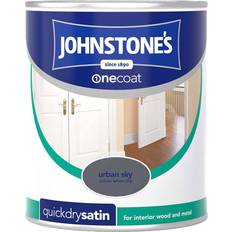 Johnstones Grey Paint Johnstones One Coat Quick Dry Woodstain Grey 0.75L