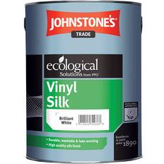 Johnstone's Trade Vinyl Silk Wall Paint, Ceiling Paint Brilliant White 10L