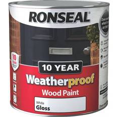 Paint Ronseal 10 Year Weatherproof Wood Paint White 2.5L