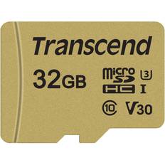 Transcend 32GB microSDHC 500S Scheda di Memoria, TS32GUSD500S