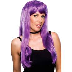 Cheap Long Wigs Rubies Glamour Wig Violet