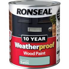 Paint on sale Ronseal 10 Year Weatherproof Wood Paint Wood Paint Blue 0.75L