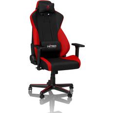 25 kg Sedie da gioco Nitro Concepts S300 Sedia da Gaming Sedia da Ufficio 135 kg 90 a 135 Reclinabile Regolabile in Altezza Braccioli 3D Nero Rosso